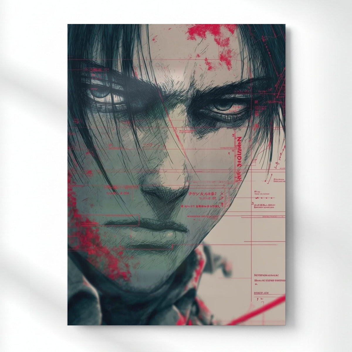 Eren Yeager Final Resolve Metal Poster | Aesthetic Pop Art Wall Decor & Painting