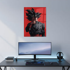 Evil Goku Black Metal Poster | Aesthetic Pop Art Wall Decor & Painting