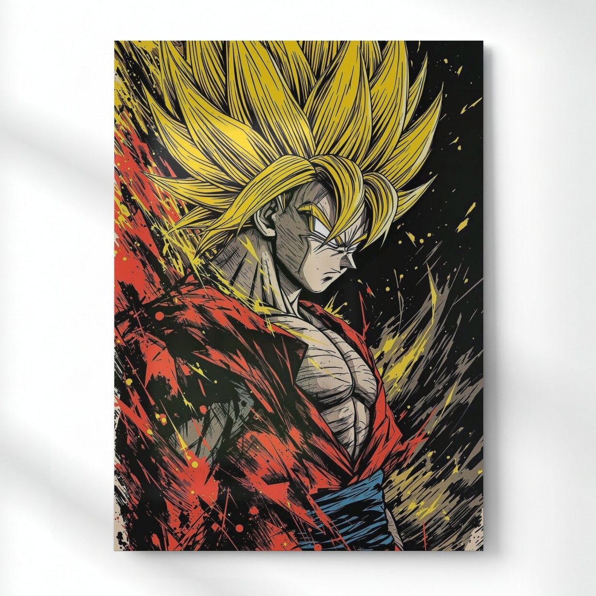 Goku Legendary Saiyan Metal Poster | Aesthetic Pop Art Wall Decor & Painting