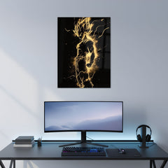 Goku Super Saiyan Glow Metal Poster | Aesthetic Pop Art Wall Decor & Painting