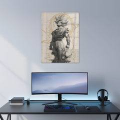 Goku Ultimate Form Metal Poster | Aesthetic Pop Art Wall Decor & Painting