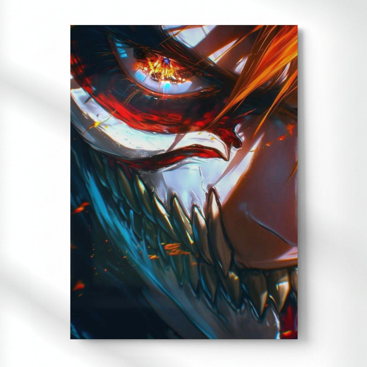 Ichigo Dark Transformation Metal Poster | Aesthetic Pop Art Wall Decor & Painting