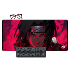 Itachi With Sharingan Eyes - XXL and XXXXL Mouse Pad - ToonStream