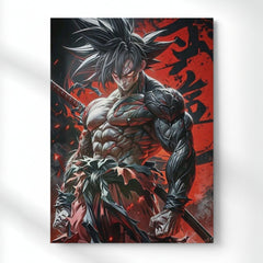 Kakarot: The Iron Blade Metal Poster | Aesthetic Pop Art Wall Decor & Painting