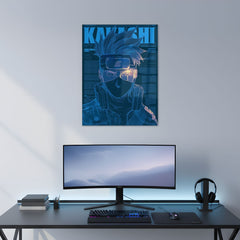 Kakashi Hatake – The Silent Copy Ninja Metal Poster | Aesthetic Pop Art Wall Decor & Painting