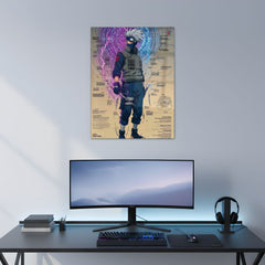 Kakashi Lightning Mode Metal Poster | Aesthetic Pop Art Wall Decor & Painting