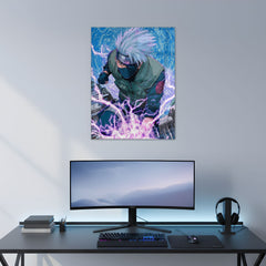Kakashi Sixth Hokage's Power Metal Poster | Aesthetic Pop Art Wall Decor & Painting