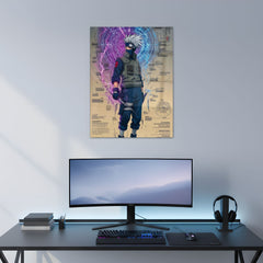 Kakashi The Lightning Blade Metal Poster | Aesthetic Pop Art Wall Decor & Painting