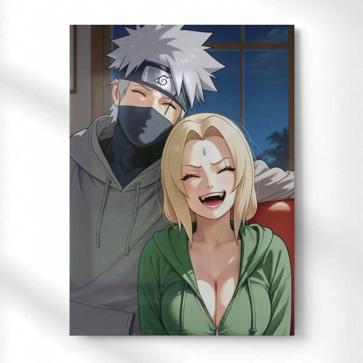 Kakashi x Tsunade Moment Metal Poster | Aesthetic Pop Art Wall Decor & Painting