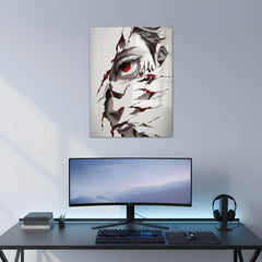 Kaneki Ghoul Eye Metal Poster | Aesthetic Pop Art Wall Decor & Painting
