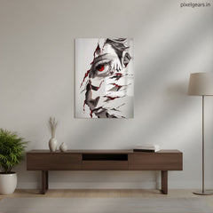 Kaneki Ghoul Eye Metal Poster | Aesthetic Pop Art Wall Decor & Painting