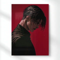 Levi Dark Mode Metal Poster | Aesthetic Pop Art Wall Decor & Painting