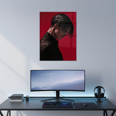 Levi Dark Mode Metal Poster | Aesthetic Pop Art Wall Decor & Painting