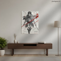 Levi Humanity's Strongest Metal Poster | Aesthetic Pop Art Wall Decor & Painting