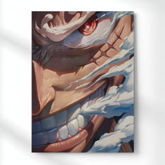 Luffy Gear 5 Smile Metal Poster | Aesthetic Pop Art Wall Decor & Painting