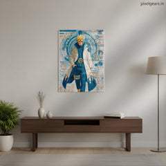 Naruto The Hokage's Stride Metal Poster | Aesthetic Pop Art Wall Decor & Painting