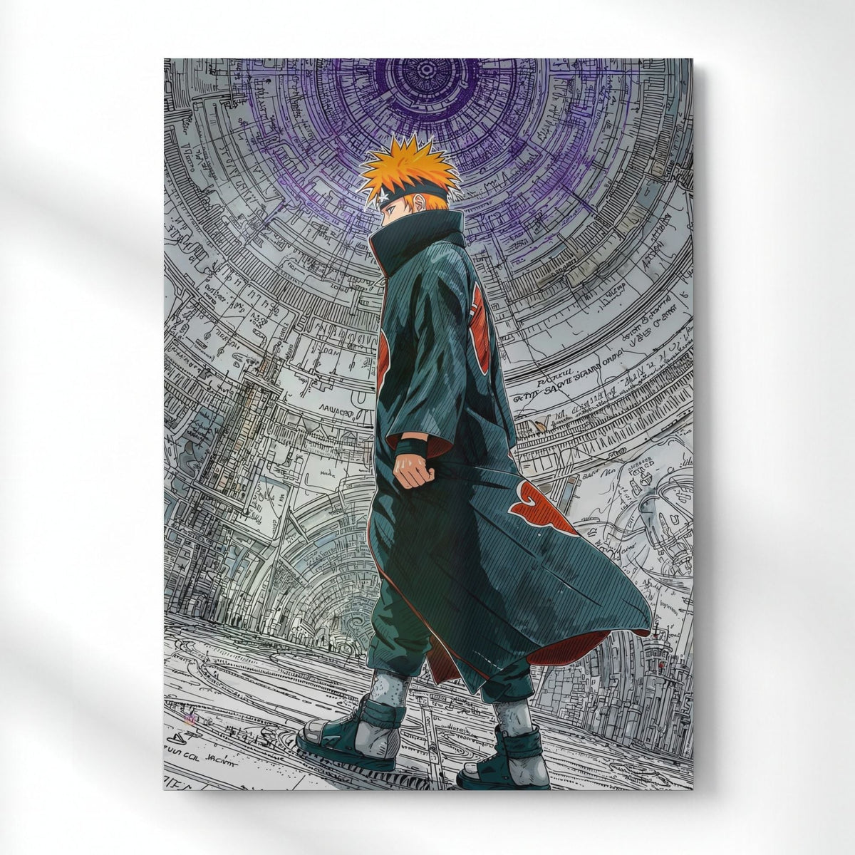 Pain The World's Judgment Metal Poster | Aesthetic Pop Art Wall Decor & Painting