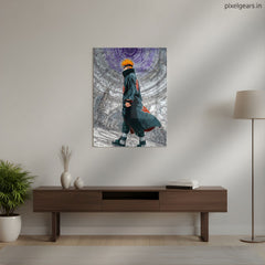 Pain The World's Judgment Metal Poster | Aesthetic Pop Art Wall Decor & Painting