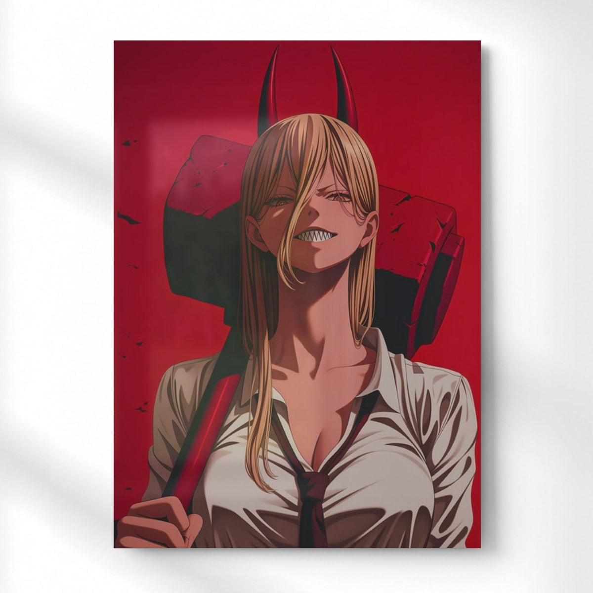 Power: Blood Fiend's Grin Metal Poster | Aesthetic Pop Art Wall Decor & Painting