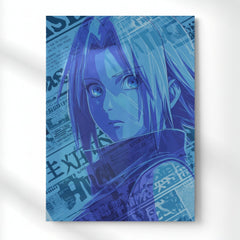 Sakura The Inner Strength Metal Poster | Aesthetic Pop Art Wall Decor & Painting