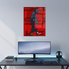 Sasuke Lone Walk Metal Poster | Aesthetic Pop Art Wall Decor & Painting