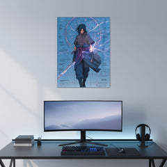Sasuke: The Chidori Path Metal Poster | Aesthetic Pop Art Wall Decor & Painting
