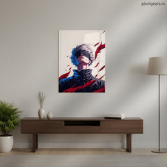 Satoru Gojo : Limitless Metal Poster | Aesthetic Pop Art Wall Decor & Painting