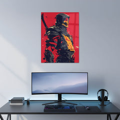 Scorpion Battle Stance Metal Poster | Aesthetic Pop Art Wall Decor & Painting