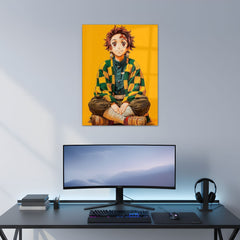 Tanjiro Kamado Aesthetic Metal Poster | Aesthetic Pop Art Wall Decor & Painting