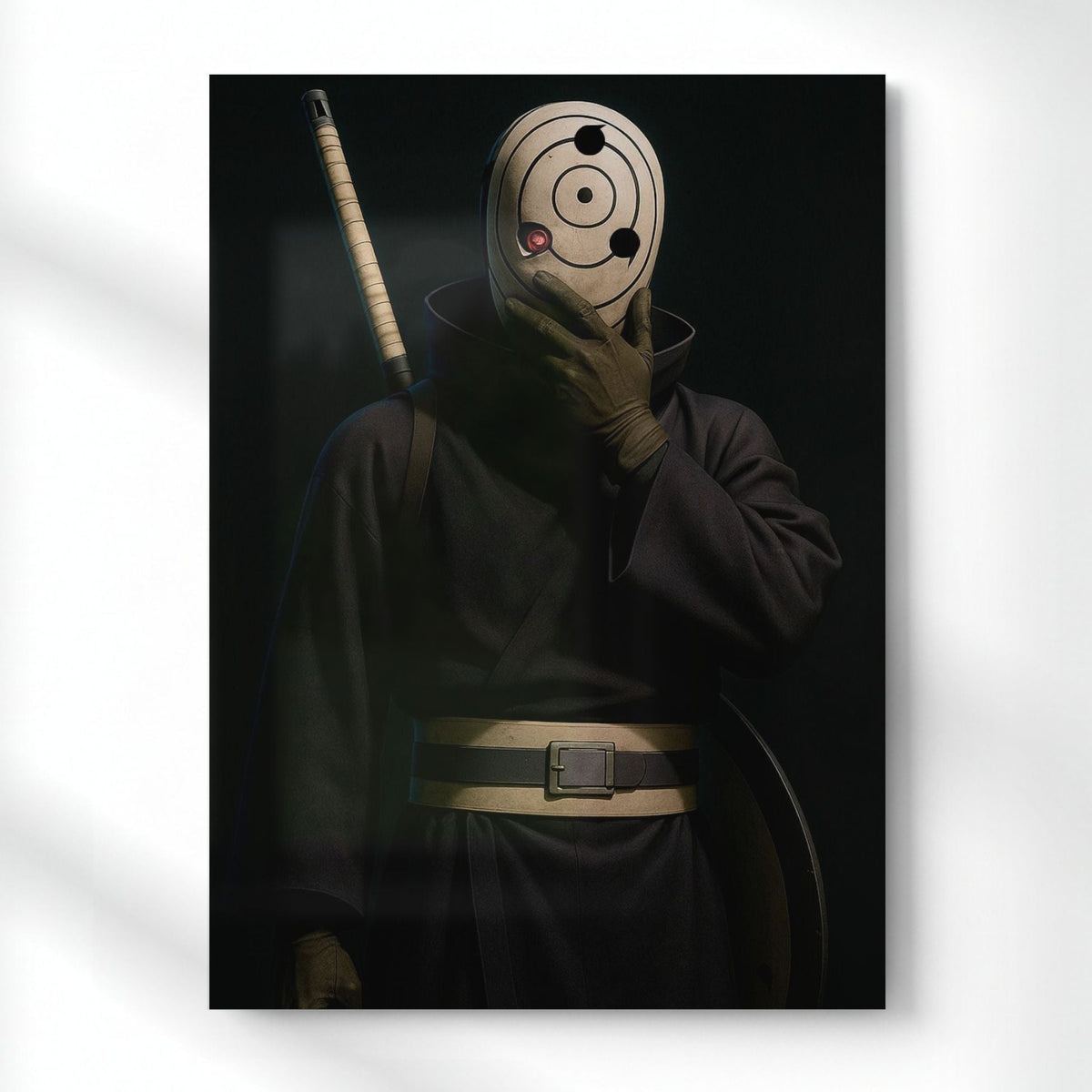 Tobi Spiral Mask Metal Poster | Aesthetic Pop Art Wall Decor & Painting