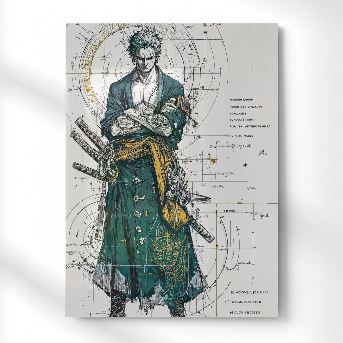 Zoro The Three-Sword Style Metal Poster | Aesthetic Pop Art Wall Decor & Painting